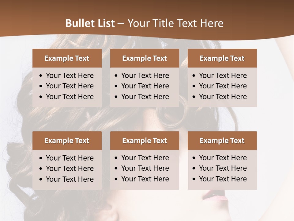 Fashion Ringlet People PowerPoint Template