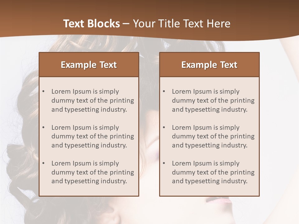 Fashion Ringlet People PowerPoint Template