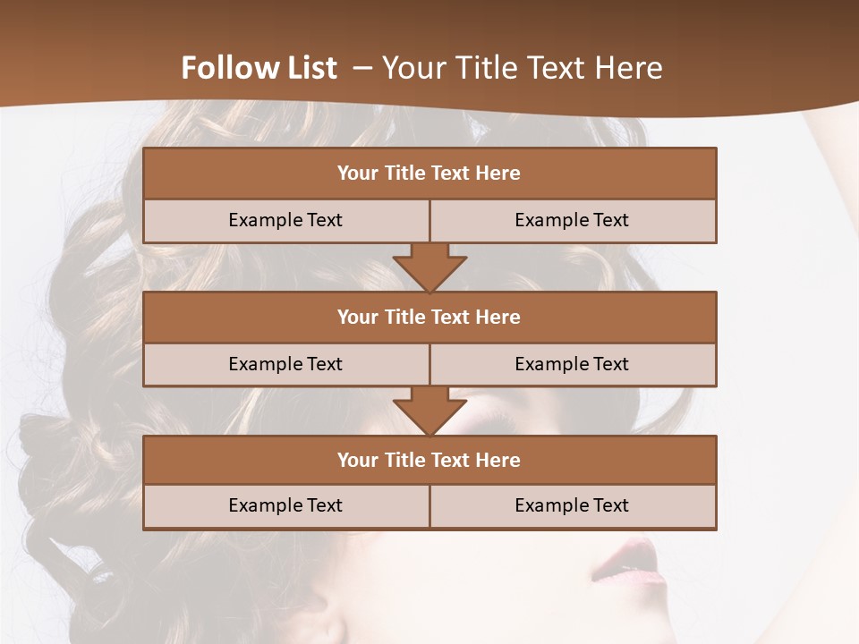 Fashion Ringlet People PowerPoint Template