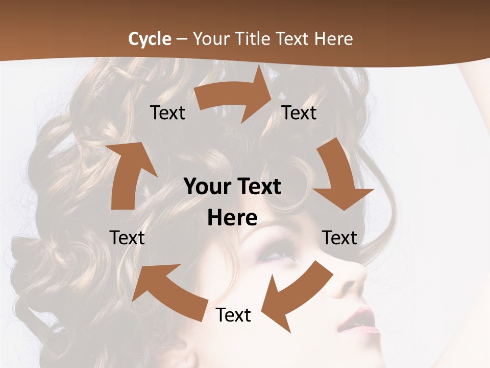 Fashion Ringlet People PowerPoint Template