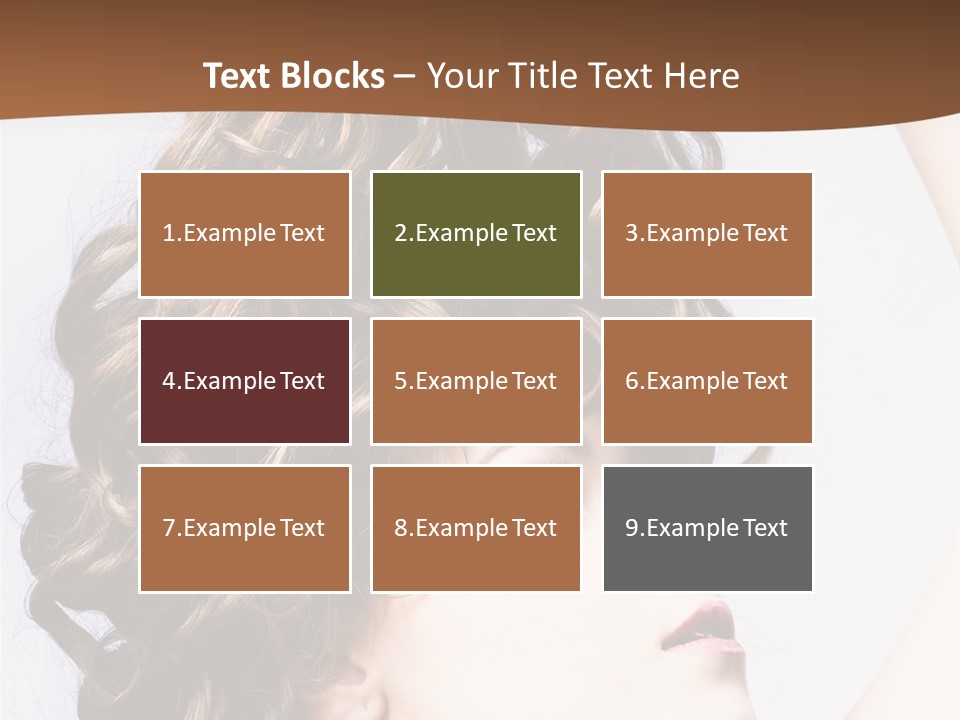 Fashion Ringlet People PowerPoint Template