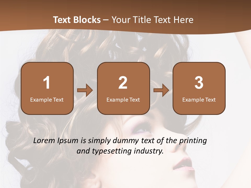 Fashion Ringlet People PowerPoint Template