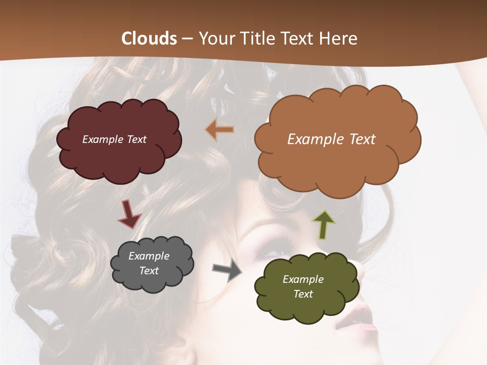 Fashion Ringlet People PowerPoint Template