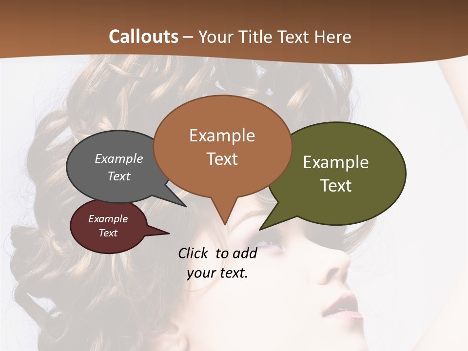 Fashion Ringlet People PowerPoint Template