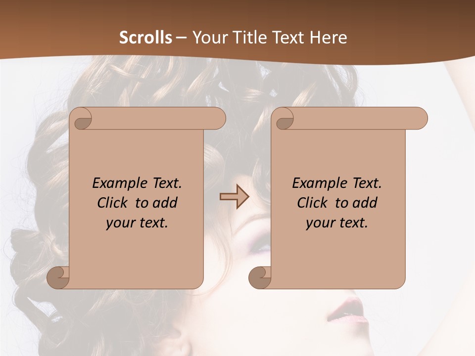 Fashion Ringlet People PowerPoint Template