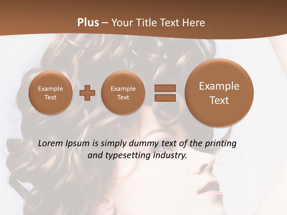 Fashion Ringlet People PowerPoint Template