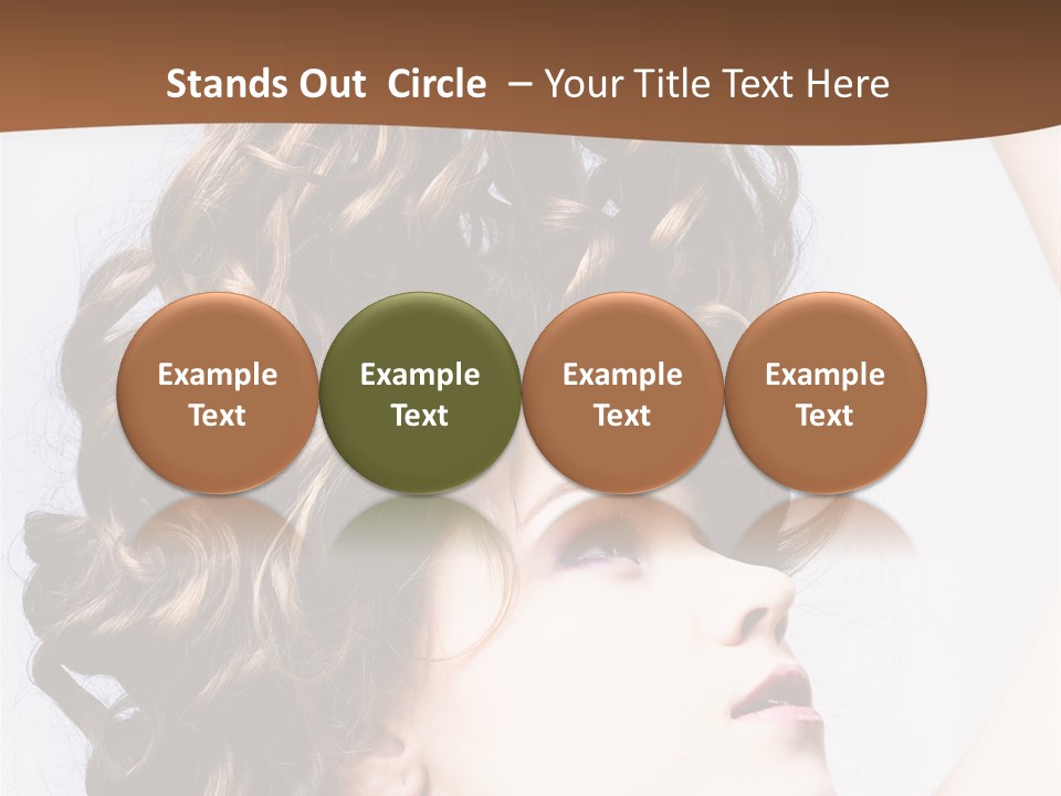Fashion Ringlet People PowerPoint Template