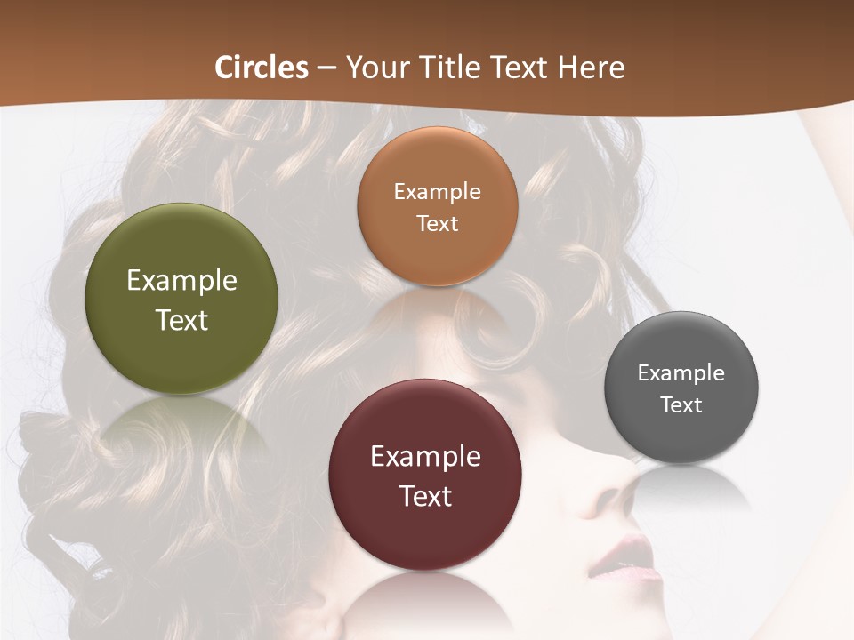 Fashion Ringlet People PowerPoint Template