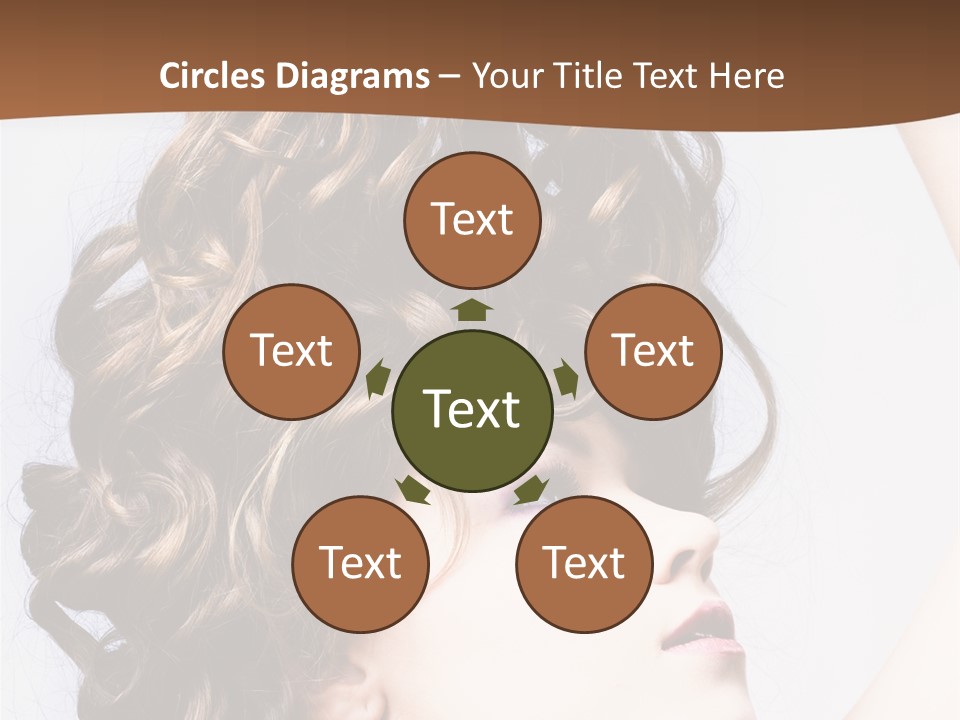 Fashion Ringlet People PowerPoint Template