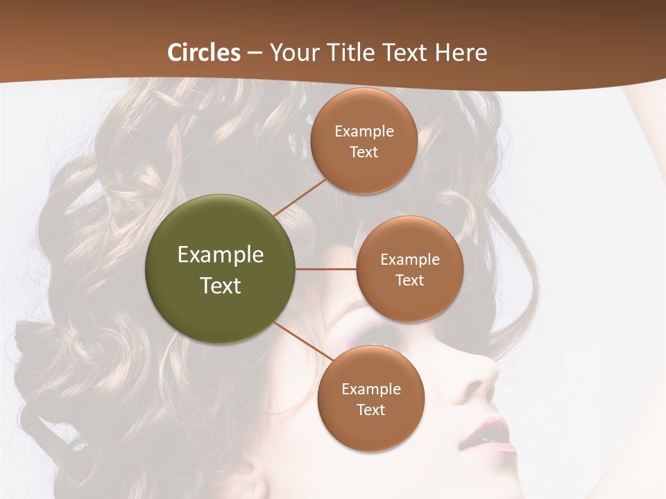 Fashion Ringlet People PowerPoint Template