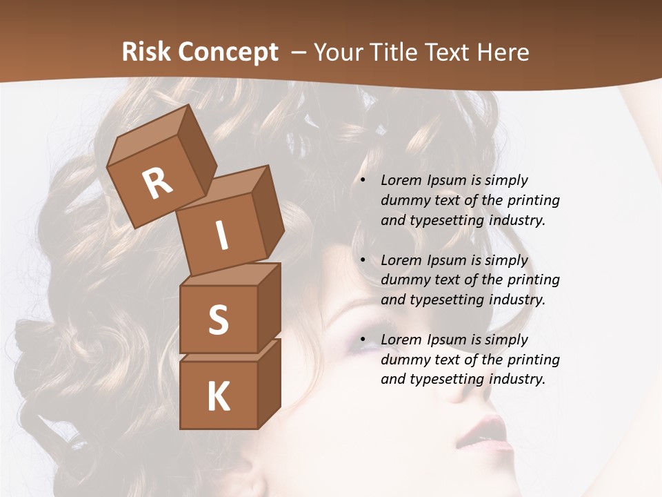 Fashion Ringlet People PowerPoint Template