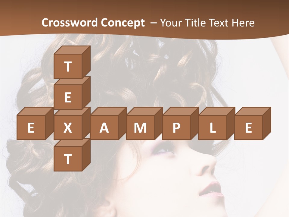 Fashion Ringlet People PowerPoint Template