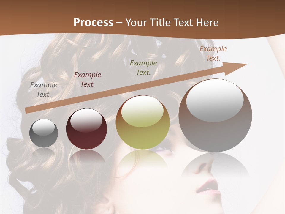 Fashion Ringlet People PowerPoint Template