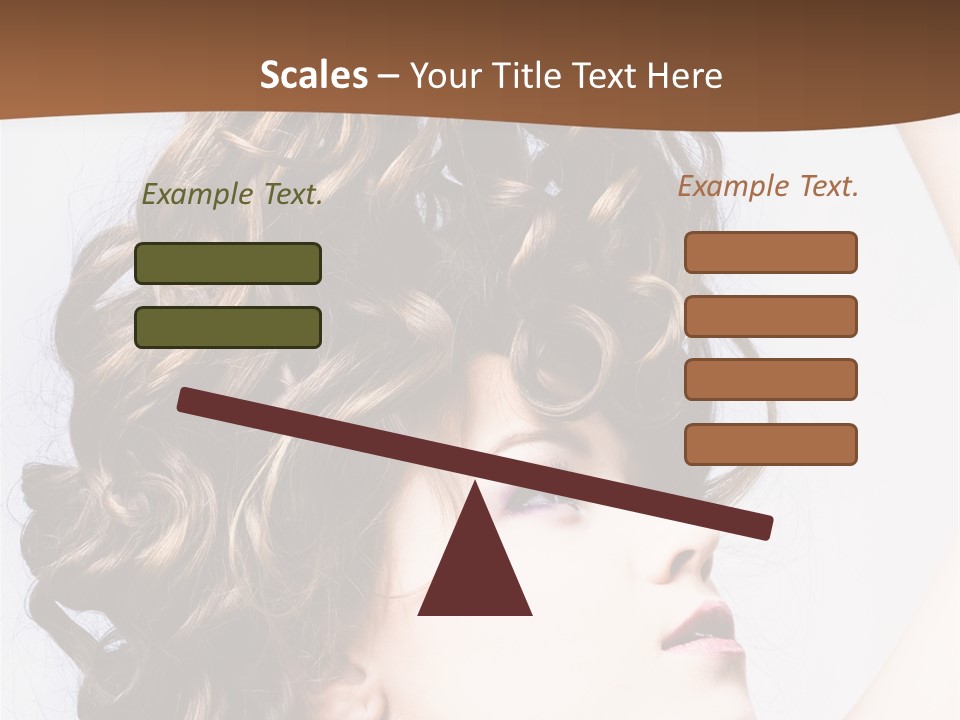 Fashion Ringlet People PowerPoint Template