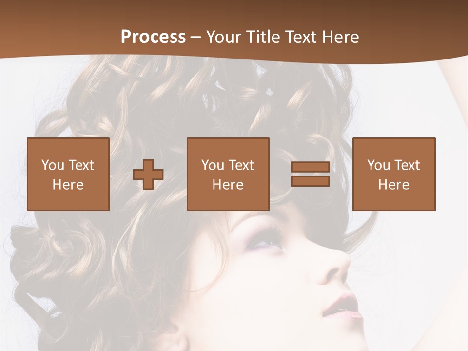 Fashion Ringlet People PowerPoint Template