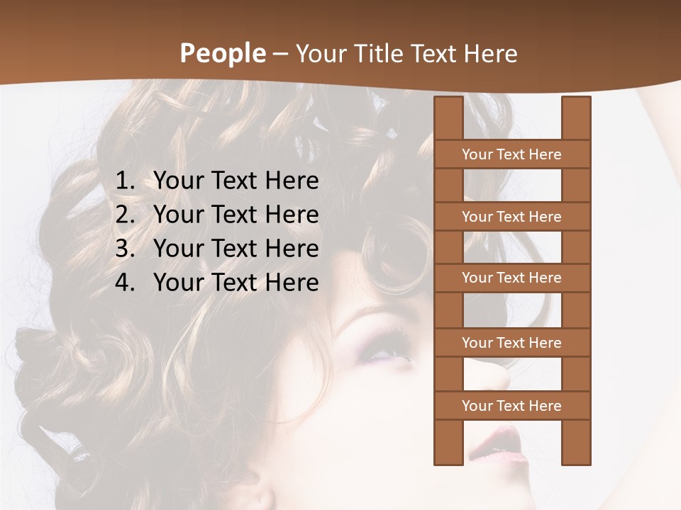 Fashion Ringlet People PowerPoint Template