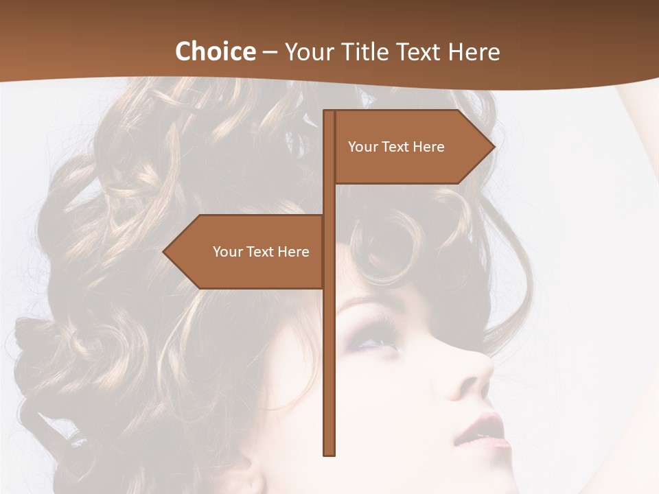 Fashion Ringlet People PowerPoint Template