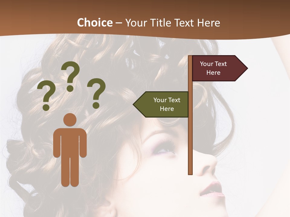 Fashion Ringlet People PowerPoint Template