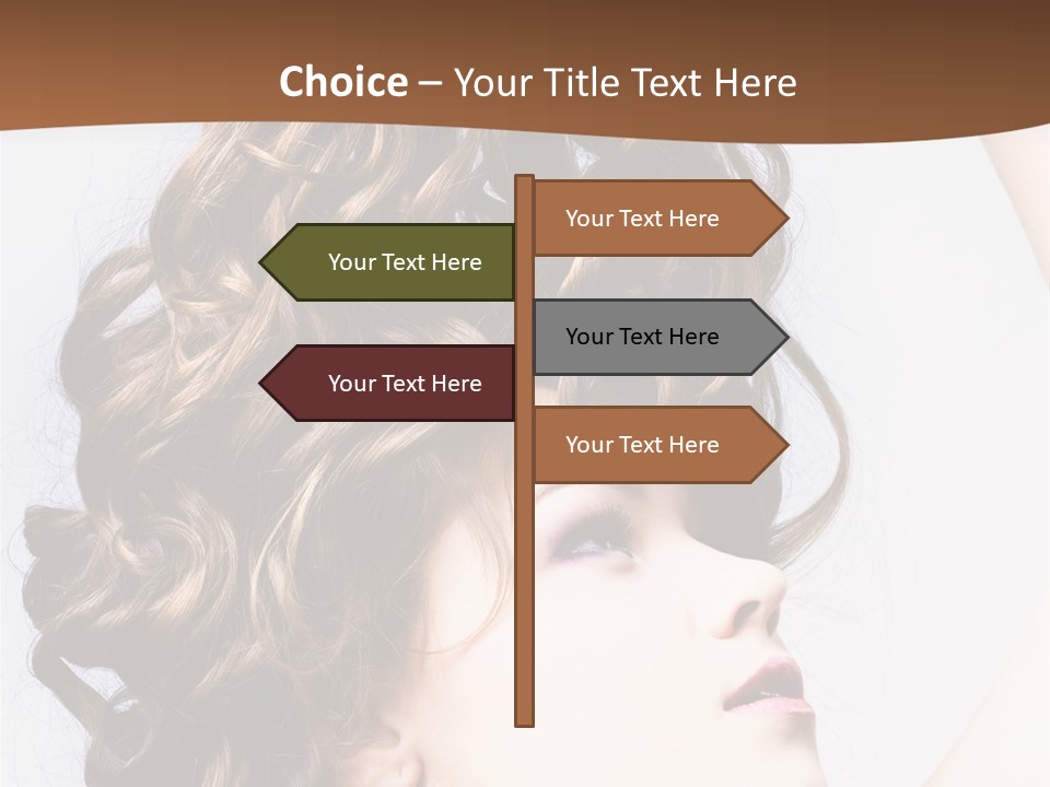 Fashion Ringlet People PowerPoint Template