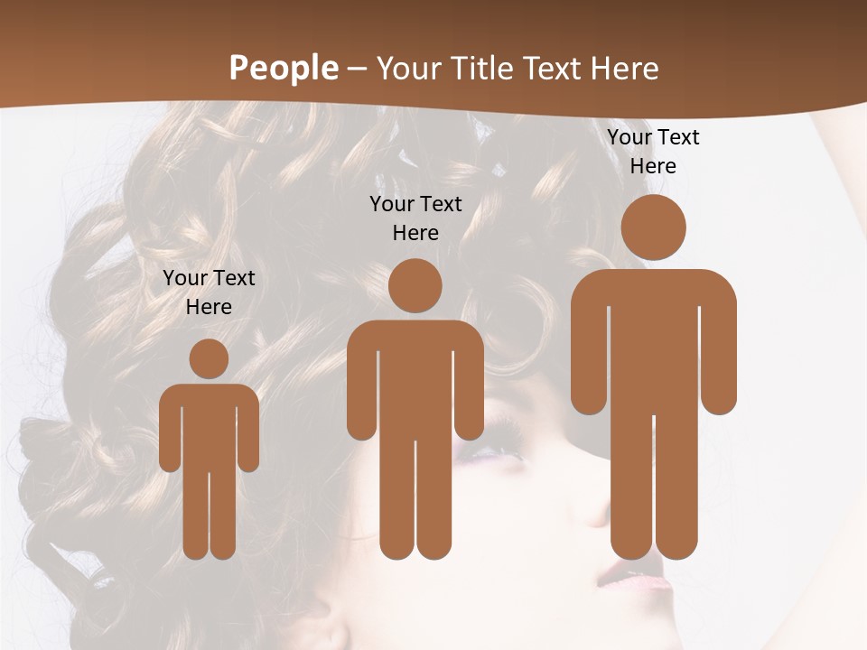 Fashion Ringlet People PowerPoint Template