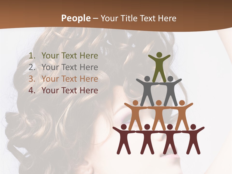 Fashion Ringlet People PowerPoint Template