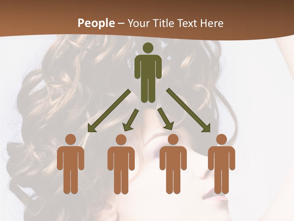 Fashion Ringlet People PowerPoint Template