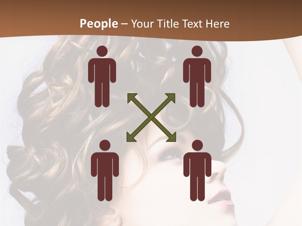 Fashion Ringlet People PowerPoint Template