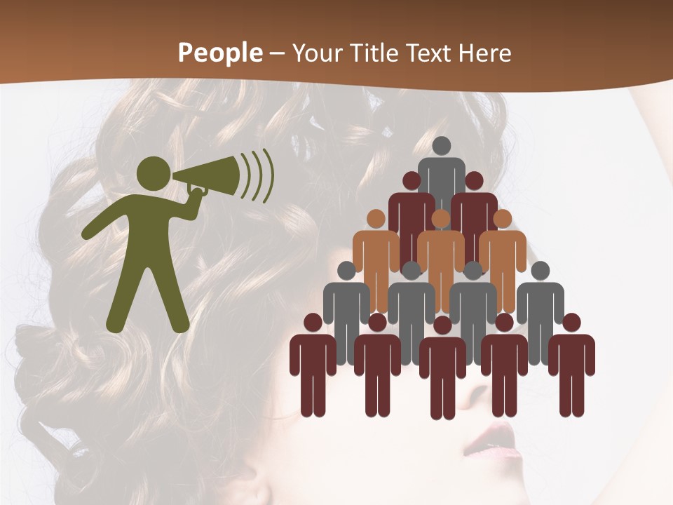 Fashion Ringlet People PowerPoint Template