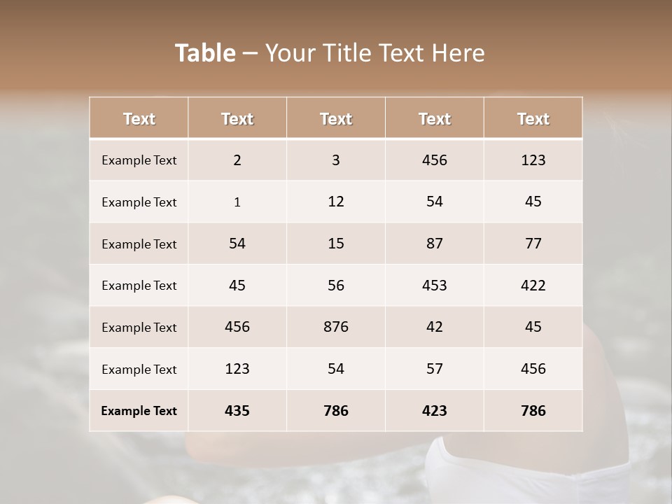 Young Water Years PowerPoint Template