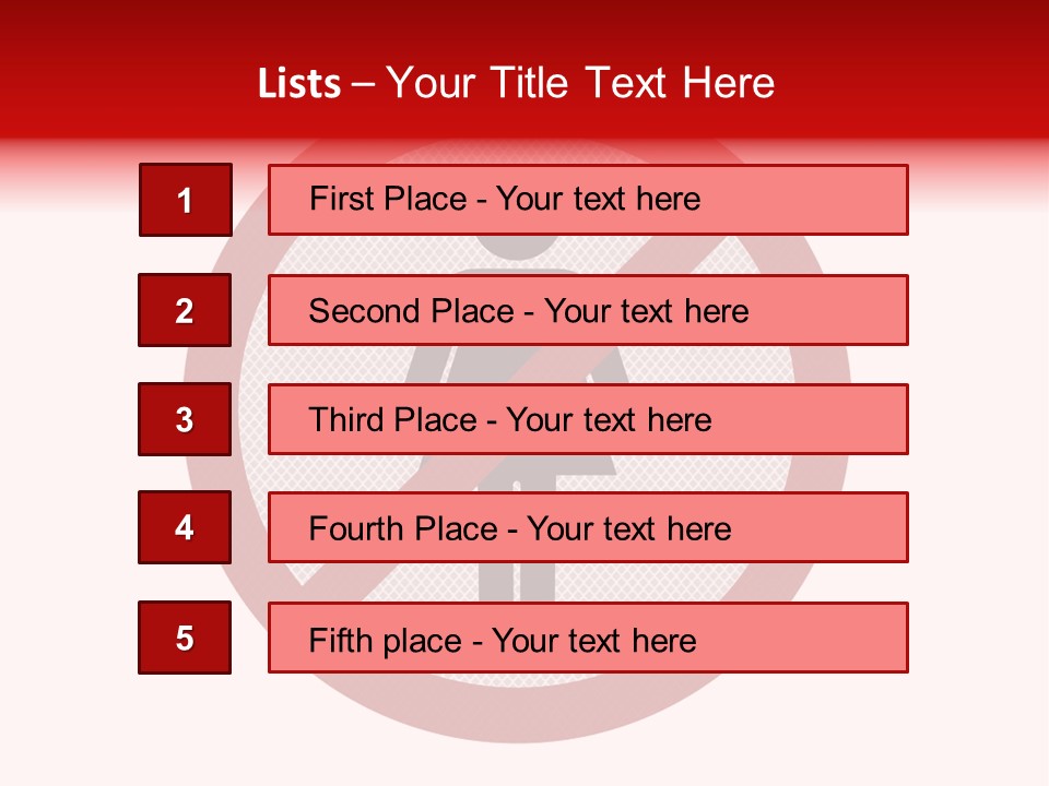 Room Roadsign Person PowerPoint Template