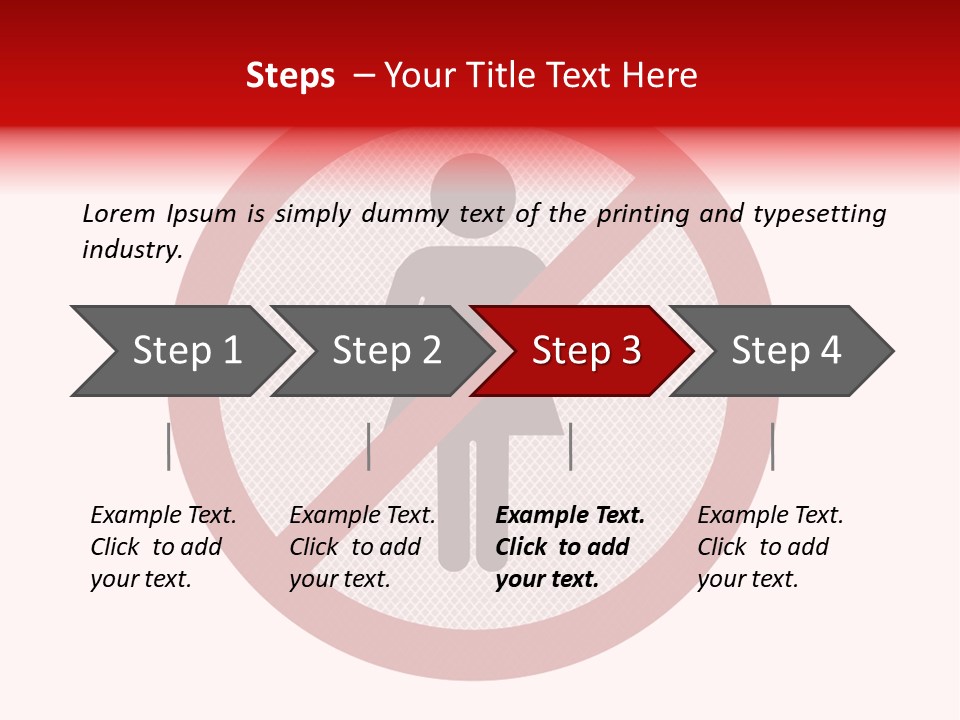 Room Roadsign Person PowerPoint Template