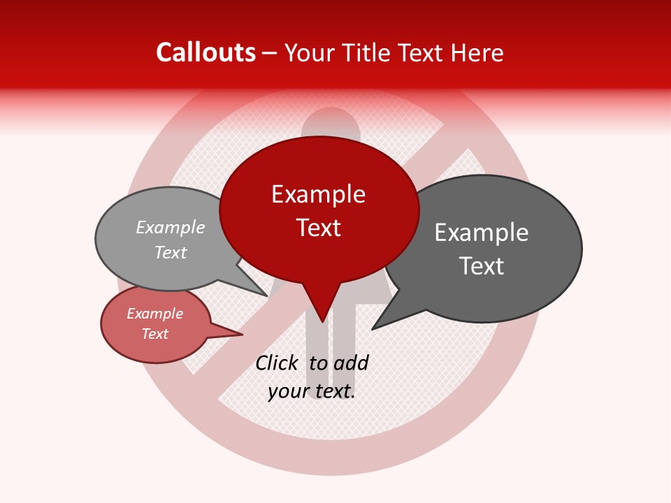 Room Roadsign Person PowerPoint Template