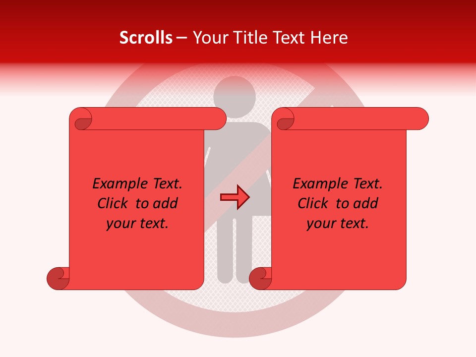 Room Roadsign Person PowerPoint Template
