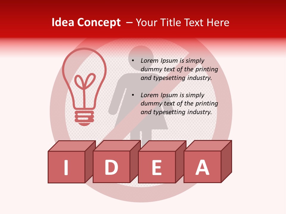 Room Roadsign Person PowerPoint Template