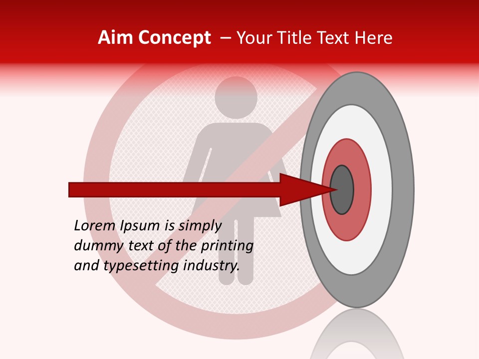 Room Roadsign Person PowerPoint Template