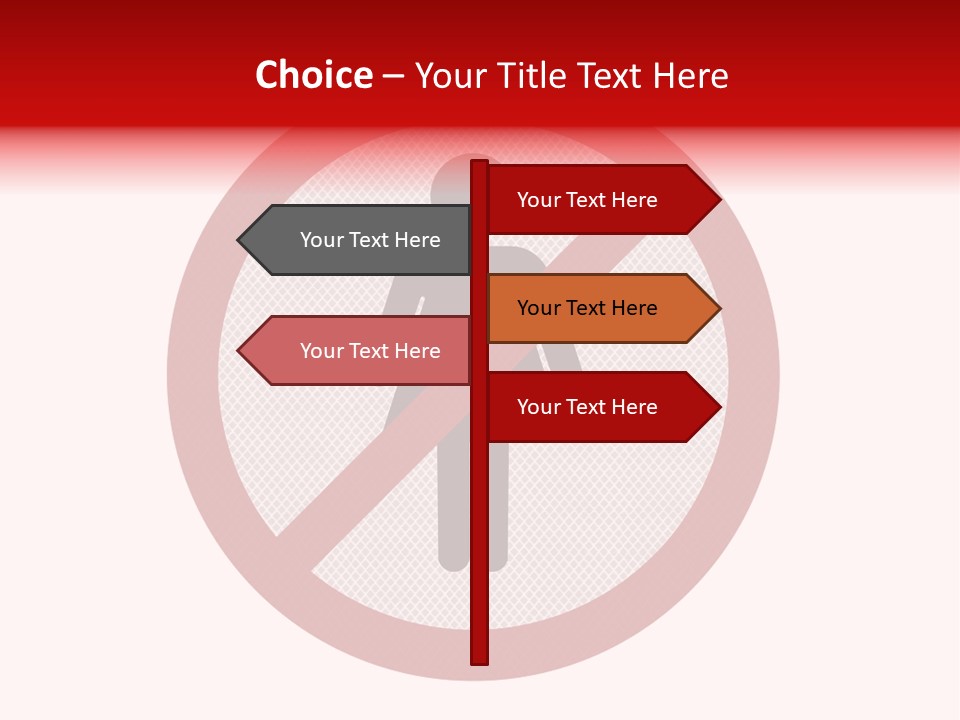 Room Roadsign Person PowerPoint Template