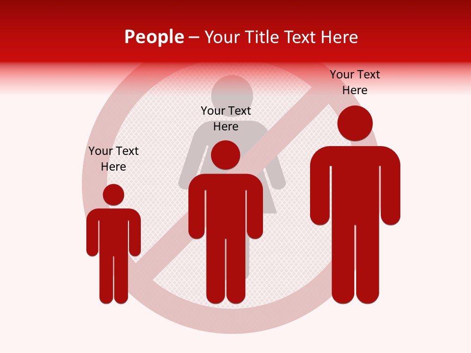 Room Roadsign Person PowerPoint Template