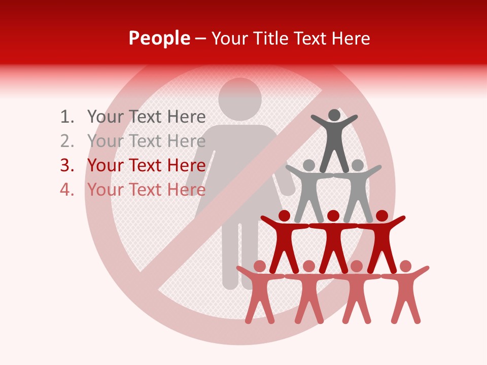 Room Roadsign Person PowerPoint Template