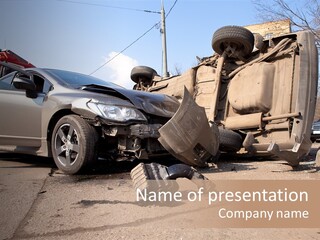 Transport Insurance Bodywork PowerPoint Template