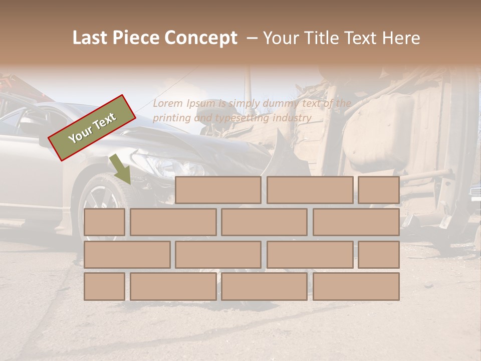 Transport Insurance Bodywork PowerPoint Template