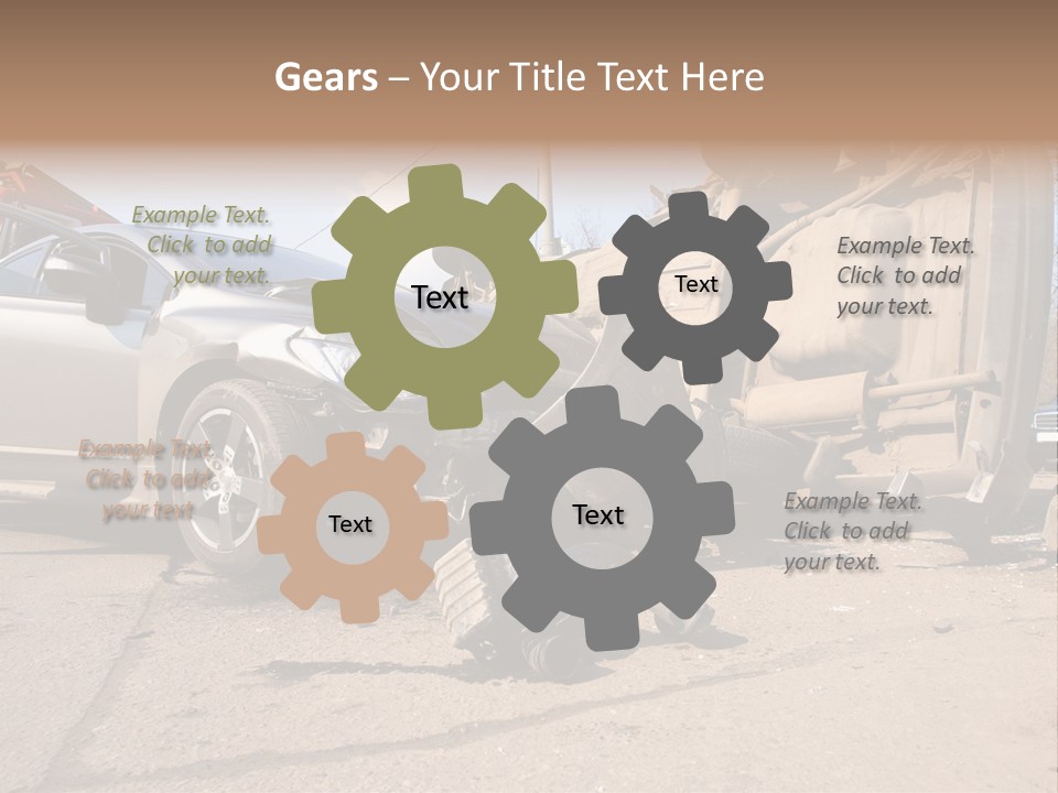 Transport Insurance Bodywork PowerPoint Template