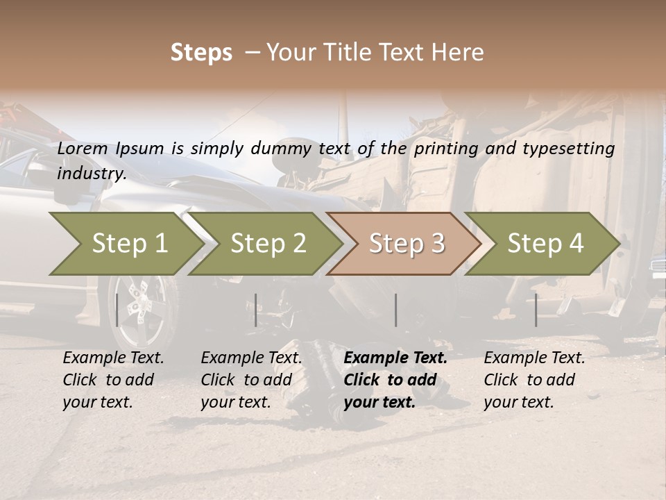 Transport Insurance Bodywork PowerPoint Template