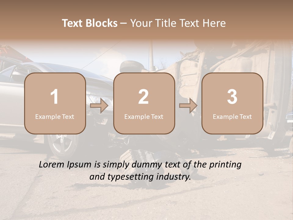 Transport Insurance Bodywork PowerPoint Template