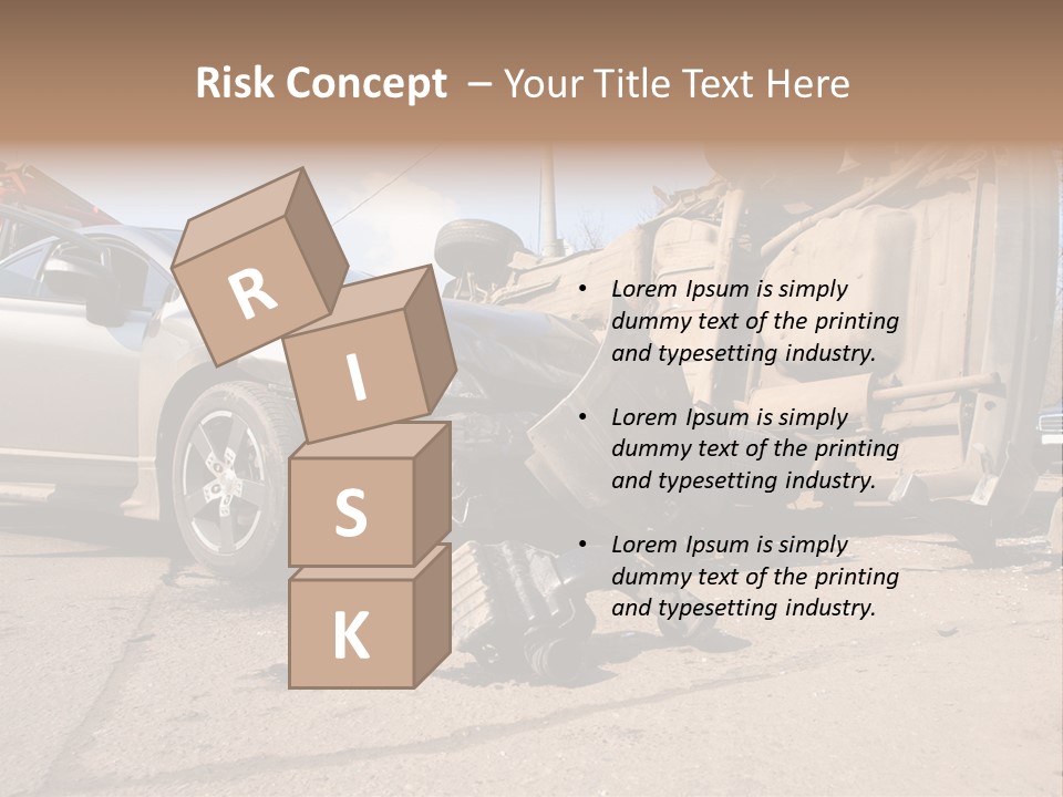 Transport Insurance Bodywork PowerPoint Template