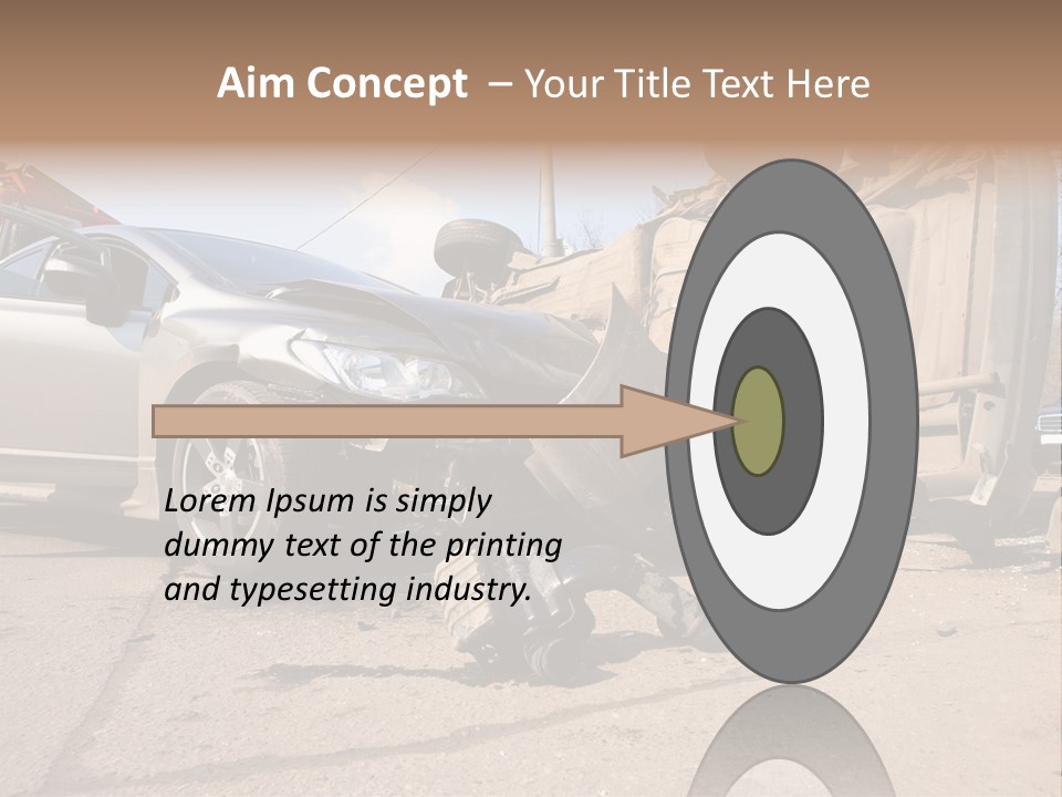 Transport Insurance Bodywork PowerPoint Template