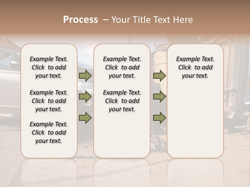 Transport Insurance Bodywork PowerPoint Template
