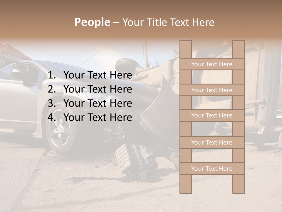Transport Insurance Bodywork PowerPoint Template