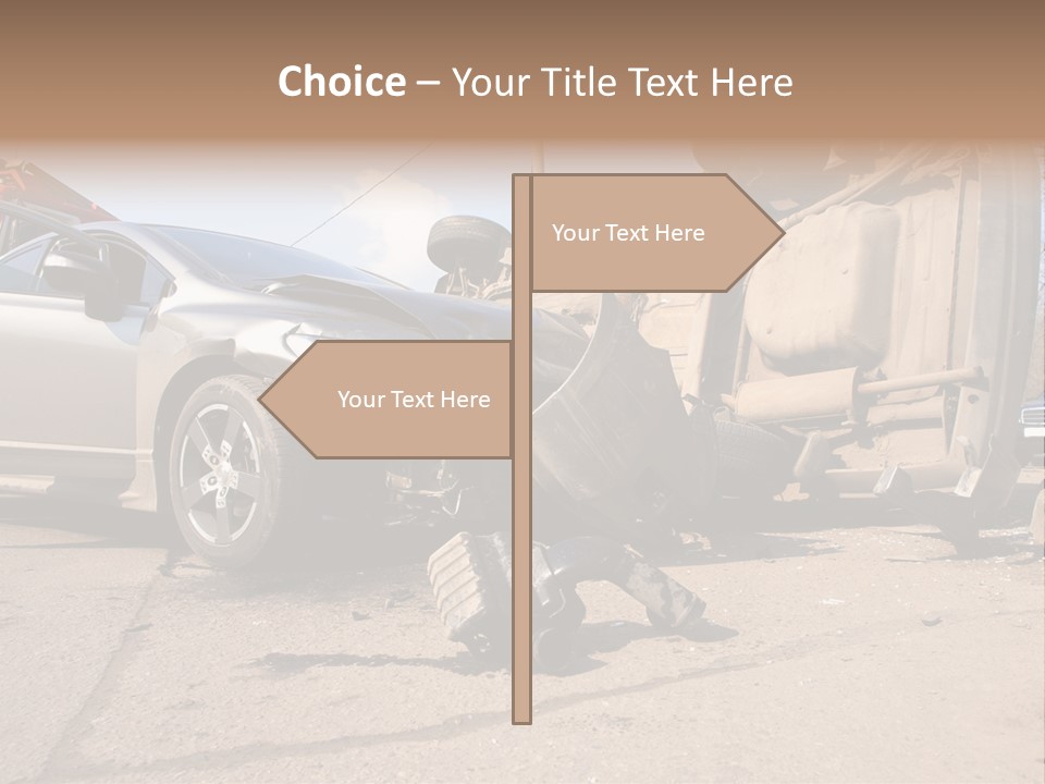 Transport Insurance Bodywork PowerPoint Template