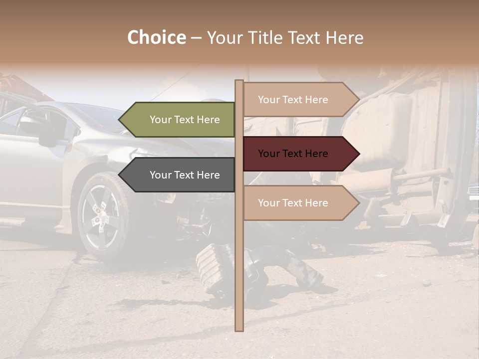 Transport Insurance Bodywork PowerPoint Template