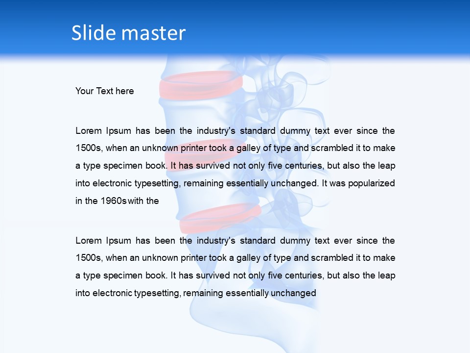 Hospital Closeup White PowerPoint Template